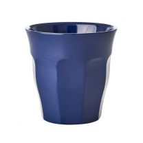 RICE MIDDELGROTE MELAMINE BEKER NAVY