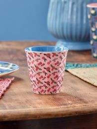 Rice melamine beker roosjes www.littlelegends.nl