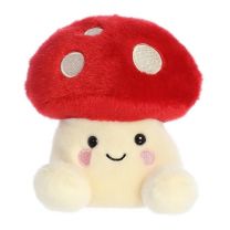 Palm Pals paddestoel rood met witte stippen 13 cm