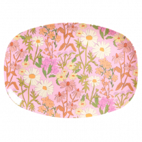 Rice dinerbord rechthoekig melamine daisy dearest www.littlelegends.nl
