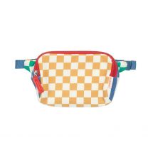 Retro Racing Check Bum Bag