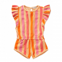 Sproet en Sprout jumpsuit terry badstof meisjes nectarine www.littlelegends.nl