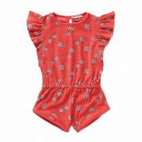 Sproet en Sprout terry ruffle jumpsuit daisies madeliefjes badstof www.littlelegends.nl