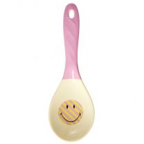 MELAMINE SALADE LEPEL SMILEY PRINT ROZE