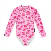 Beach en Bandits UV Badpak tropical vibes roze www.littlelegends.nl