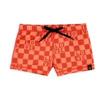 Beach en Bandits zwembroek checkerboard love www.littlelegends.nl