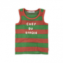 Sproet en Sprout Tanktop gestreept chef du burger www.littlelegends.nl