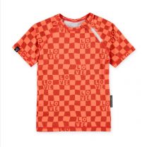 Beach en Bandits uv t-shirt checkered love www.littlelegends.nl