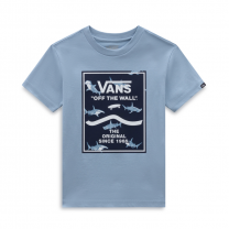 Vans t-shirt haaien dusty blue www.littlelegends.nl