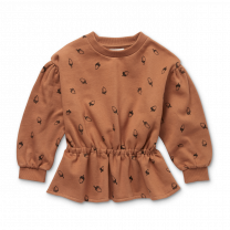 Sproet en Sprout peplum sweatshirt acorn www.littlelegends.nl