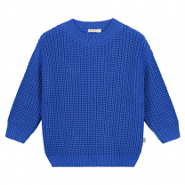 Chunky Knitted Sweater - BLUEBERRY