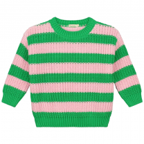 Chunky Knitted WOMEN'S Sweater - SPRING STRIPES