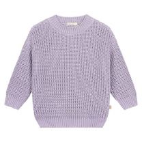 Yuki gebreide kindertrui lila sweater