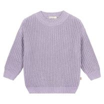 Yuki gebreide kindertrui lila sweater